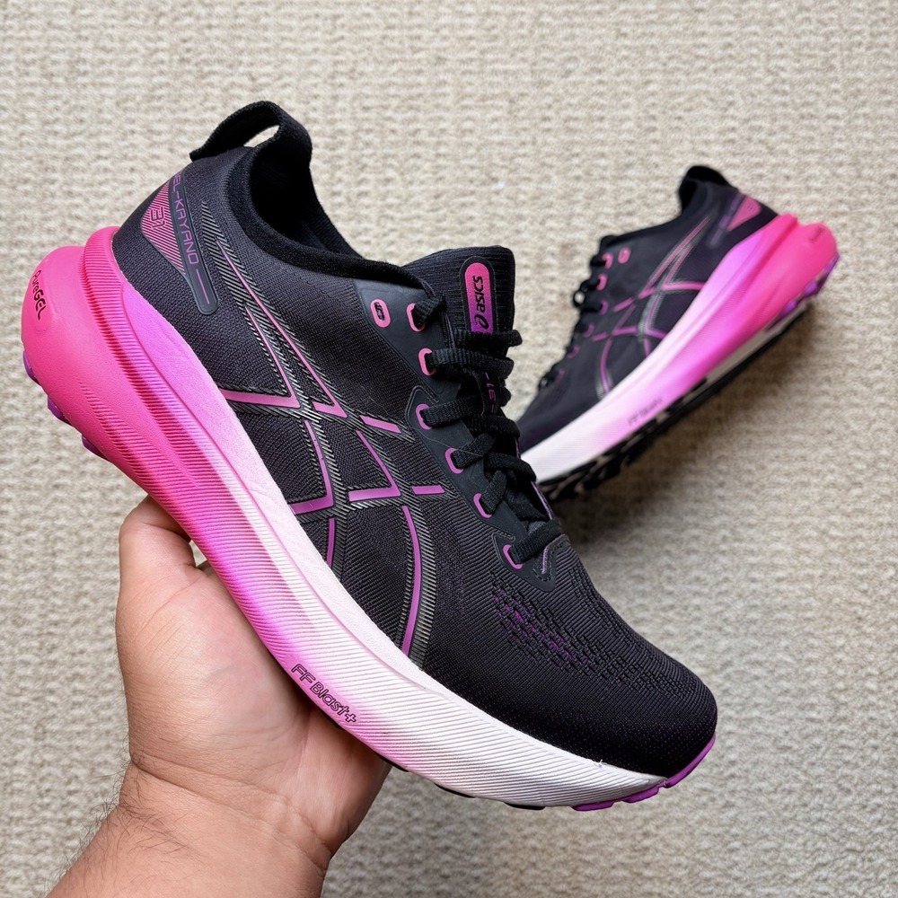 ASICS GEL-Kayano 31 Women's Size 10 Black Pink Running Shoes Sneakers